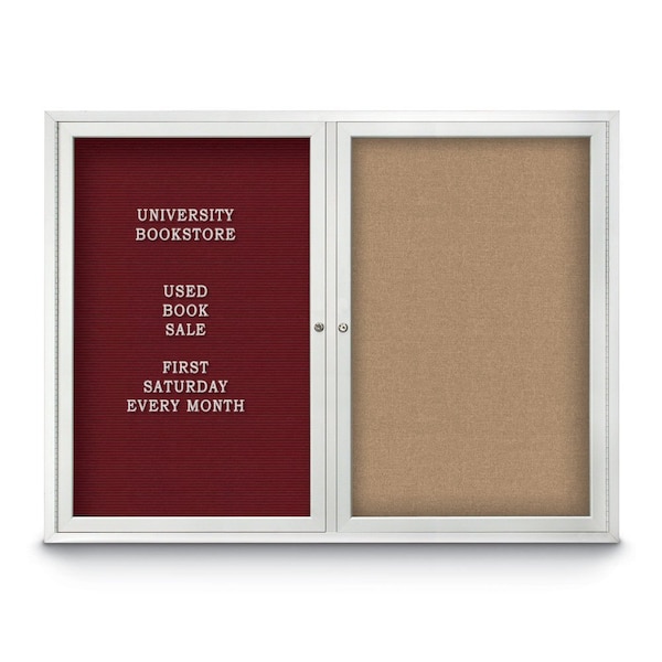 Corkboard, 36"x36", Cork/Satin